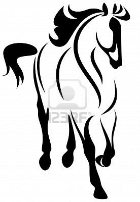 276x400 Black Stallion Drawing Horse Illustration, Horses