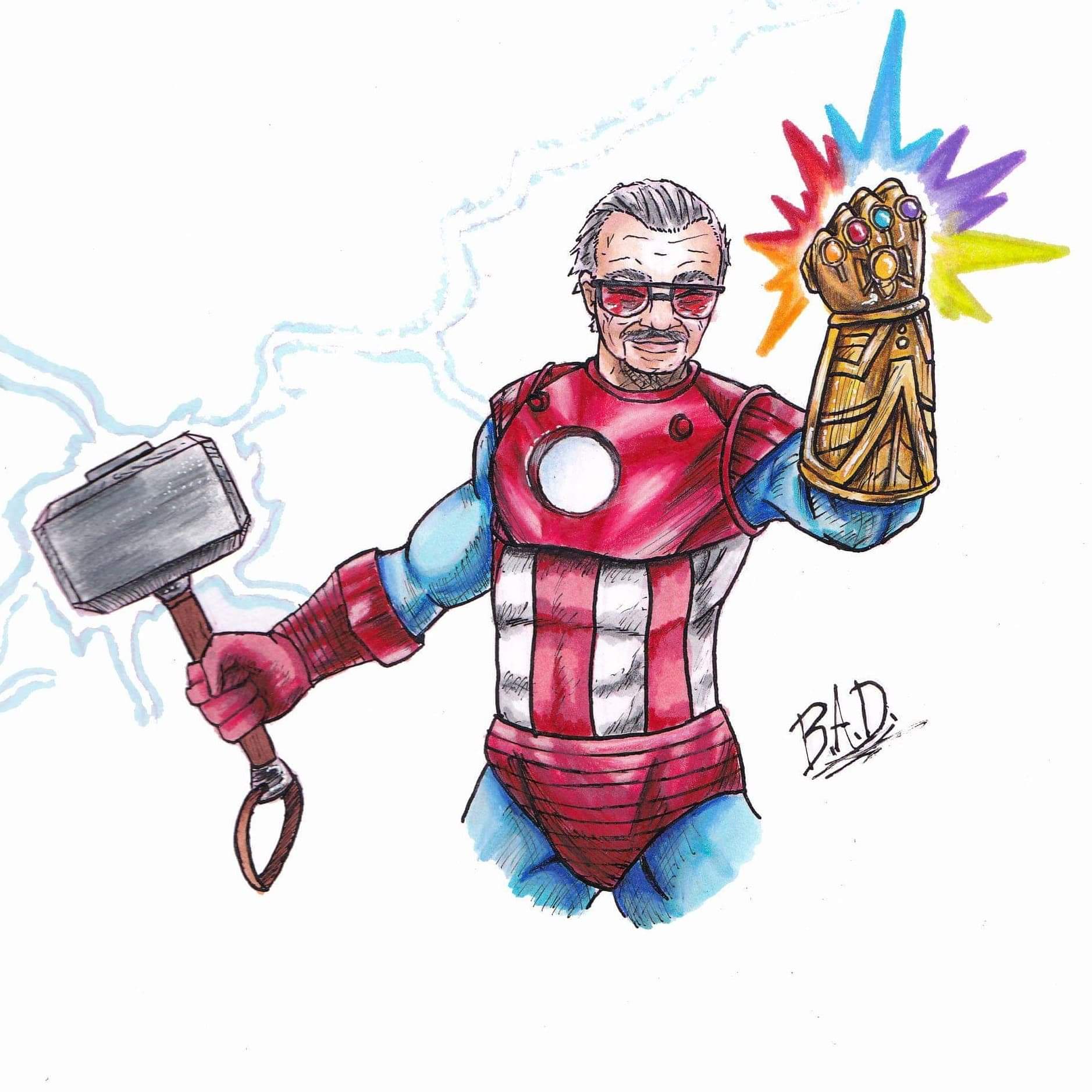 1877x1877 My Friend's Tribute To The Late Stan Lee Thought You Guys Might