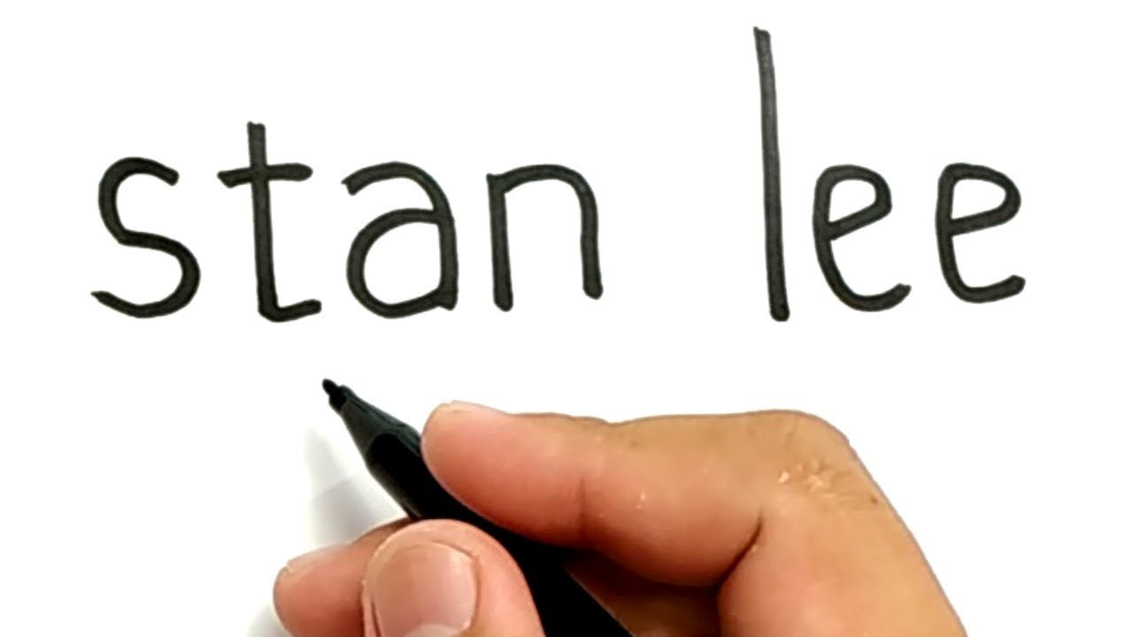 1280x720 Very Easy!, How To Turn Words Stan Lee Into Cartoon For Kids