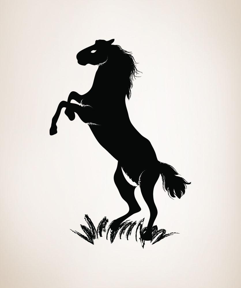 836x1000 Vinyl Wall Decal Sticker Standing Horse