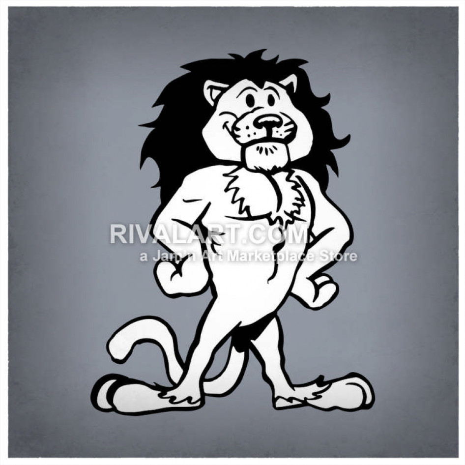 946x946 Lions Standing With Hands On Hips