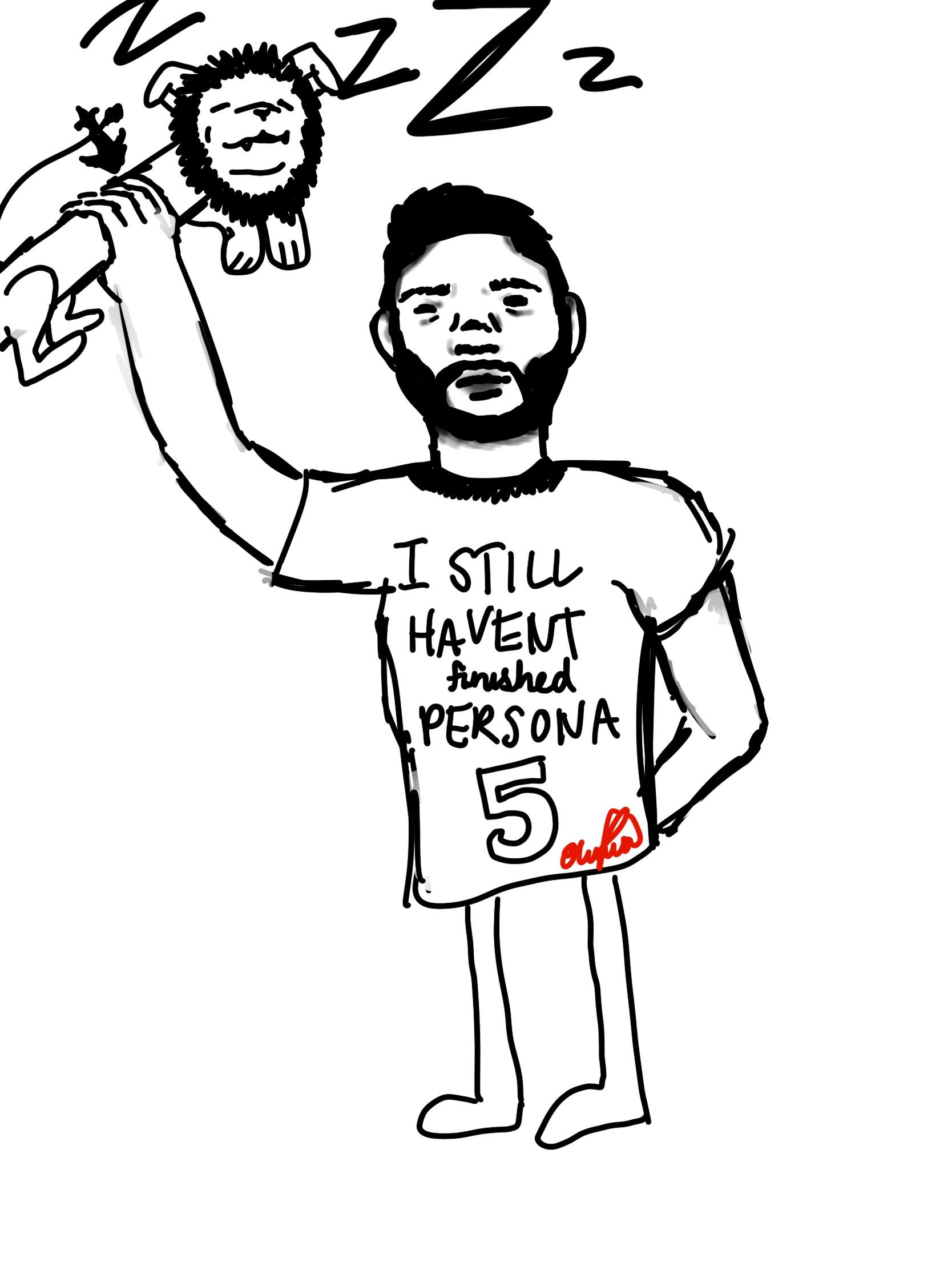 1668x2224 Media I Commissioned My Sister To Draw Me With The Sleeping Lion