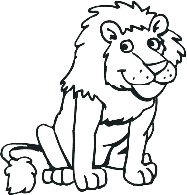 600x626 The Lion And Mouse Coloring Pages Funny Picture