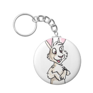 307x307 Cute Cartoon Bunny Keychains Key Rings Zazzle Ca