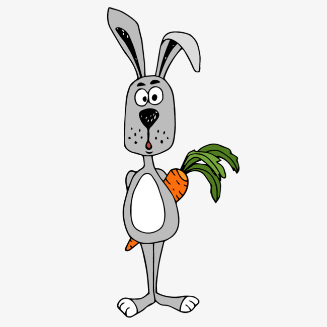 650x651 Carrot Rabbit Standing Behind, Rabbit Clipart, Carrot Clipart