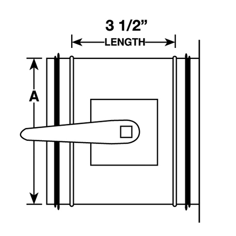468x468 Complete Seal Damper Sleeve With Inch Standoff