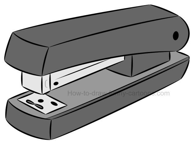 640x477 how to draw a cartoon stapler