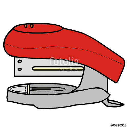 500x500 vector drawing of a stapler stock image and royalty free vector