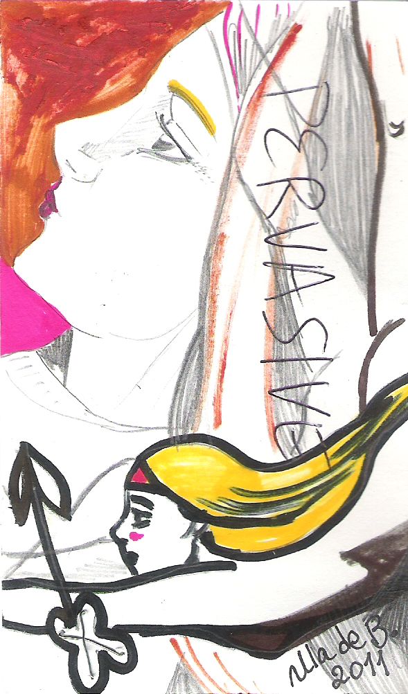 589x1002 Pervasive Index Card Drawing Ink, Watercolor Markers, Pencil