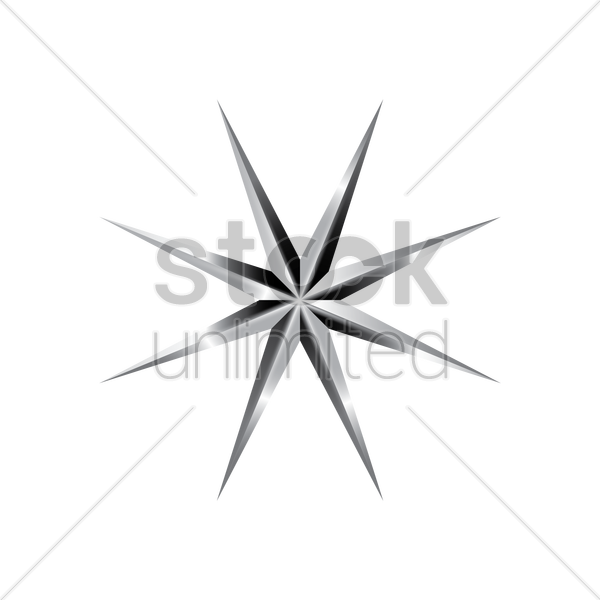 600x600 Star Design Vector Image
