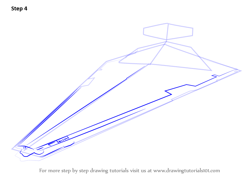 843x596 learn how to draw imperial class star destroyer from star wars