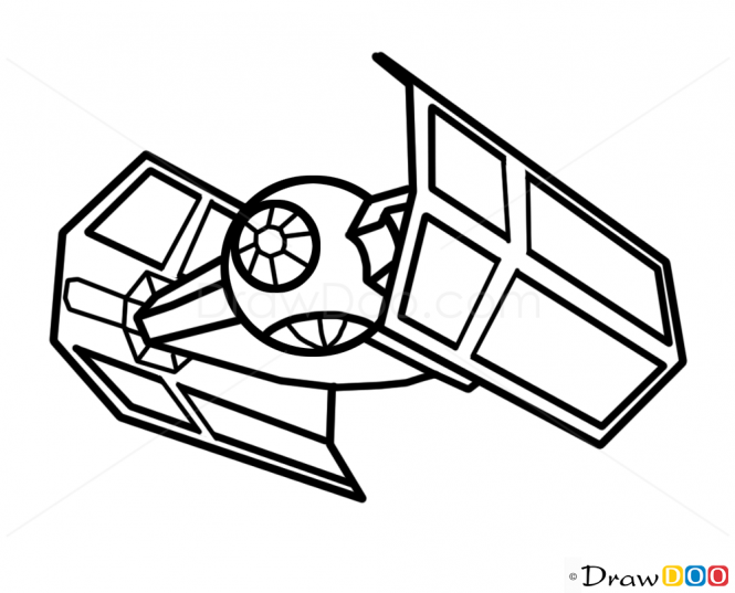 665x537 Millennium Falcon Drawing