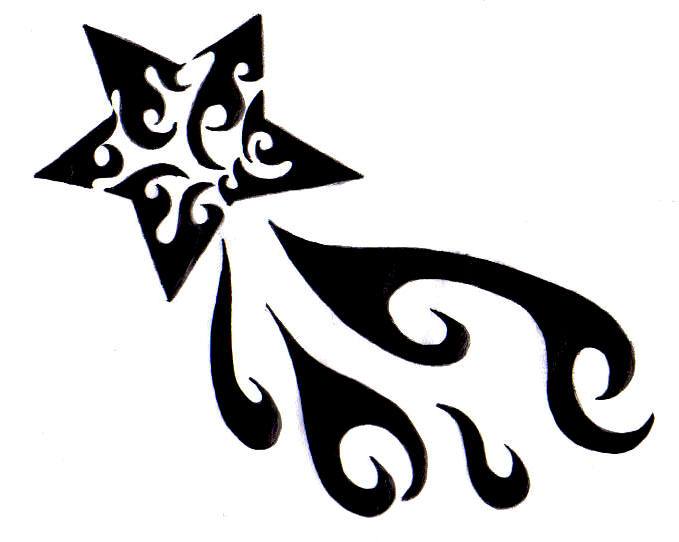 679x542 Tribal Shooting Star Tattoos Faith Ideas And Designs