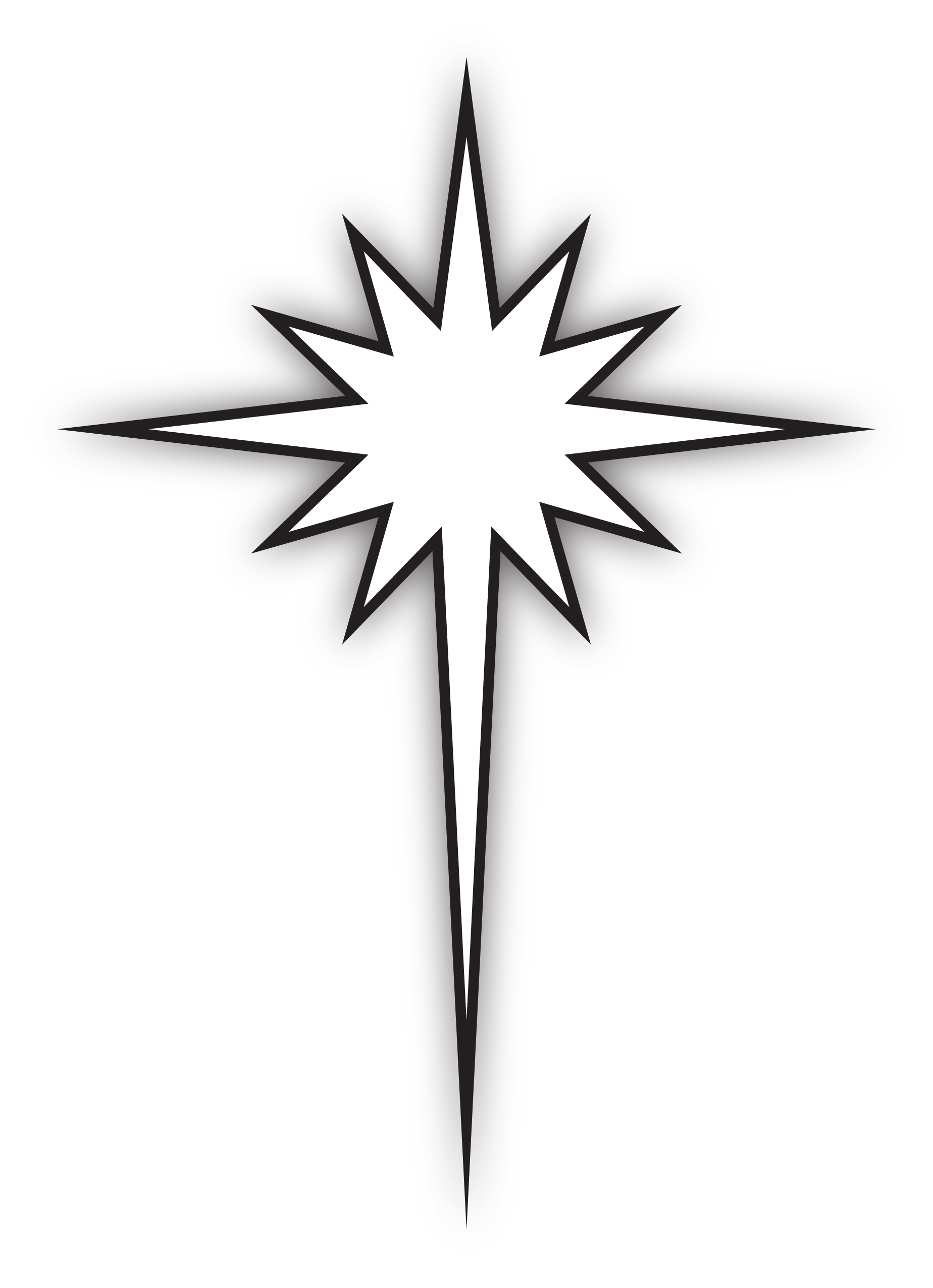 1848x2551 Star Of Bethlehem Drawing Star Drawing At Getdrawings Free
