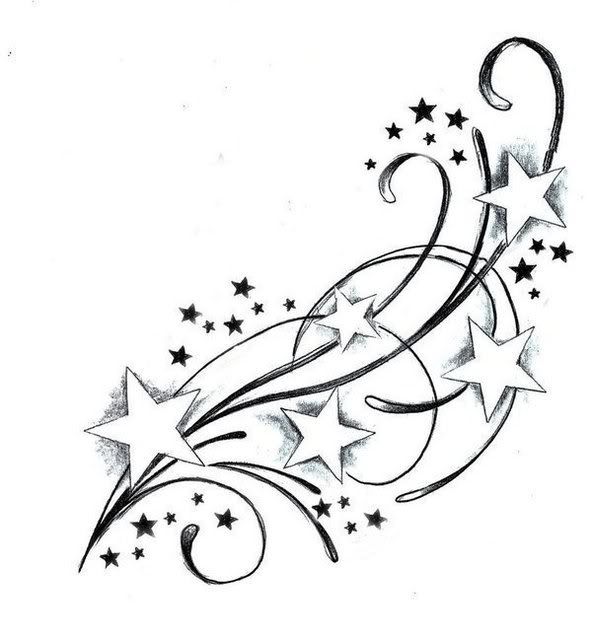 592x640 Shooting Star Drawing Free Download Clip Art