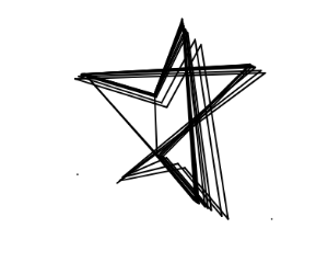 300x250 Black Outline Of A Star