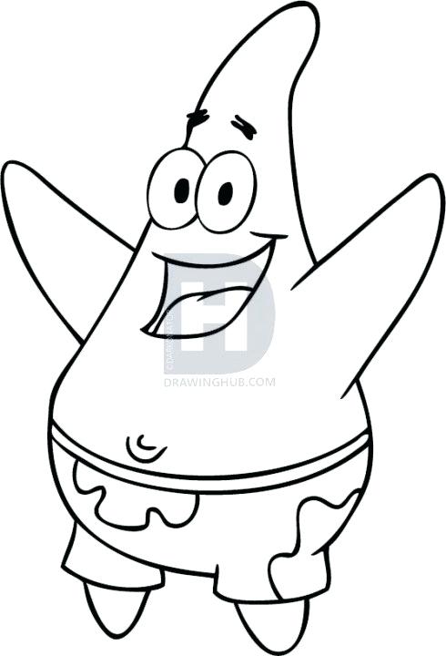 490x720 How Do You Draw Patrick Star