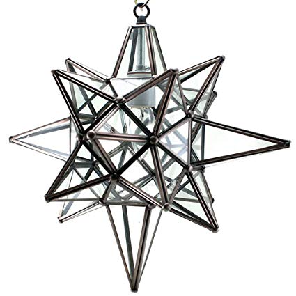 425x425 Duda Home Decor Star Of Bethlehem, Moravian Star Pendant, Clear