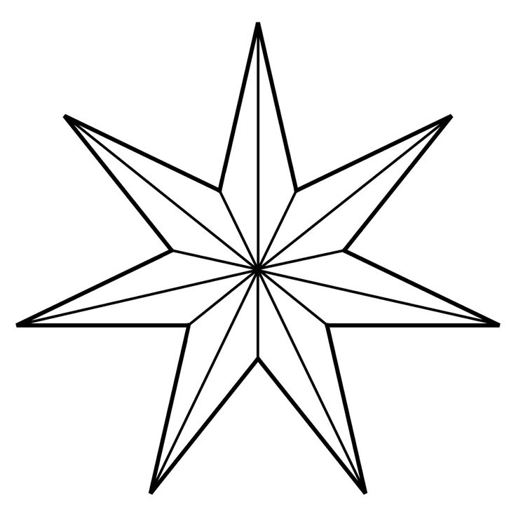 736x736 Star Of Bethlehem Clipart Black And White