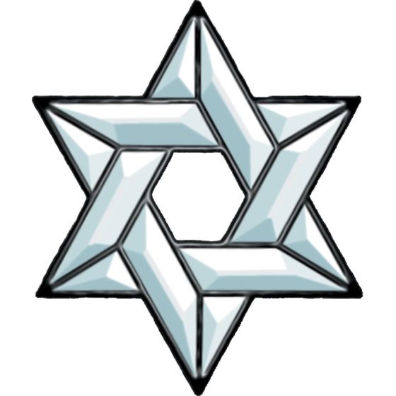 560x560 Star Of David Bevel Cluster