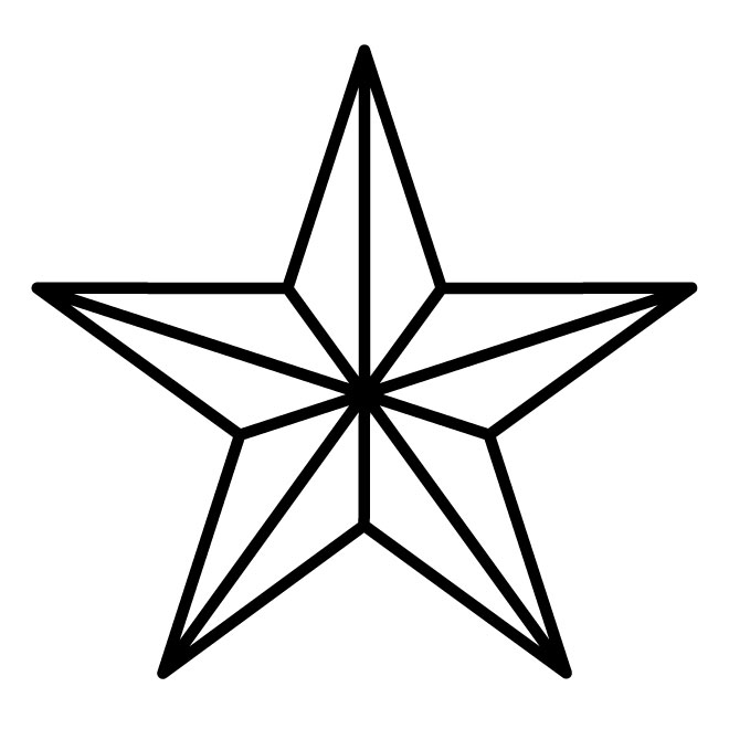 660x660 Nautical Star Outline