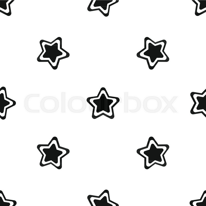 800x800 Star Pattern Repeat Seamless In Black Stock Vector Colourbox