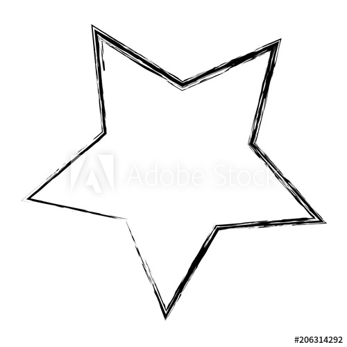 500x500 grunge sparkly star shape decoration style