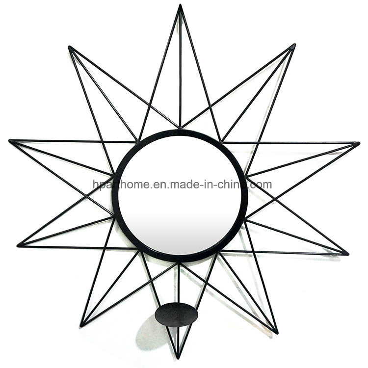750x750 China Five Pointed Star Shape Metal Frame Art Decor Mirror