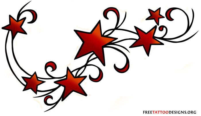 700x405 Free Star Tattoo Designs Group With Items