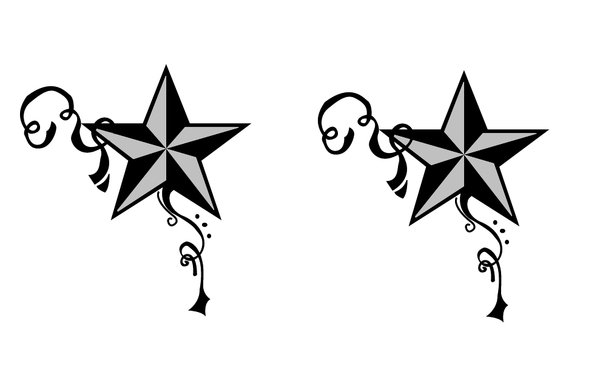 600x380 Stars And Swirls Tattoo Designs