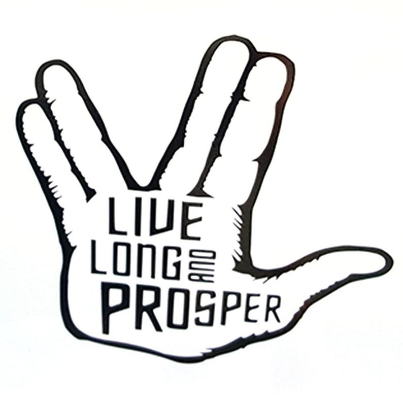 794x794 Live Long And Prosper Sticker Decal Star Trek Dr Spock Etsy