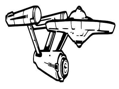 400x300 Star Trek Enterprise Vinyl Car Decal Sticker