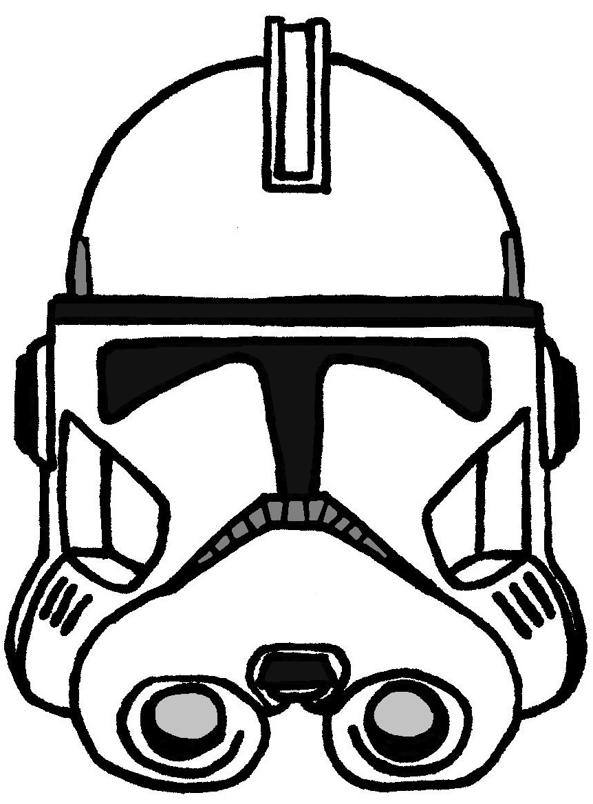 862x1168 Star Wars Clone Trooper Coloring Pages With Helmet Arc W