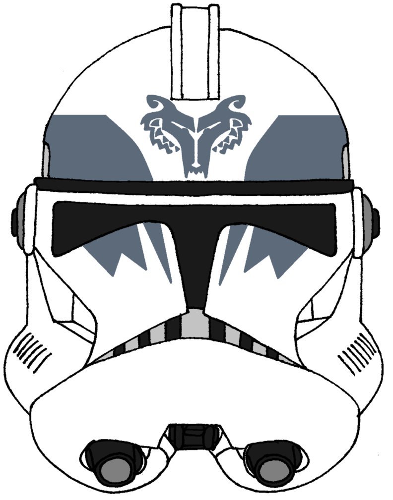 792x1009 Star Wars Drawings Clone Commando Helmet