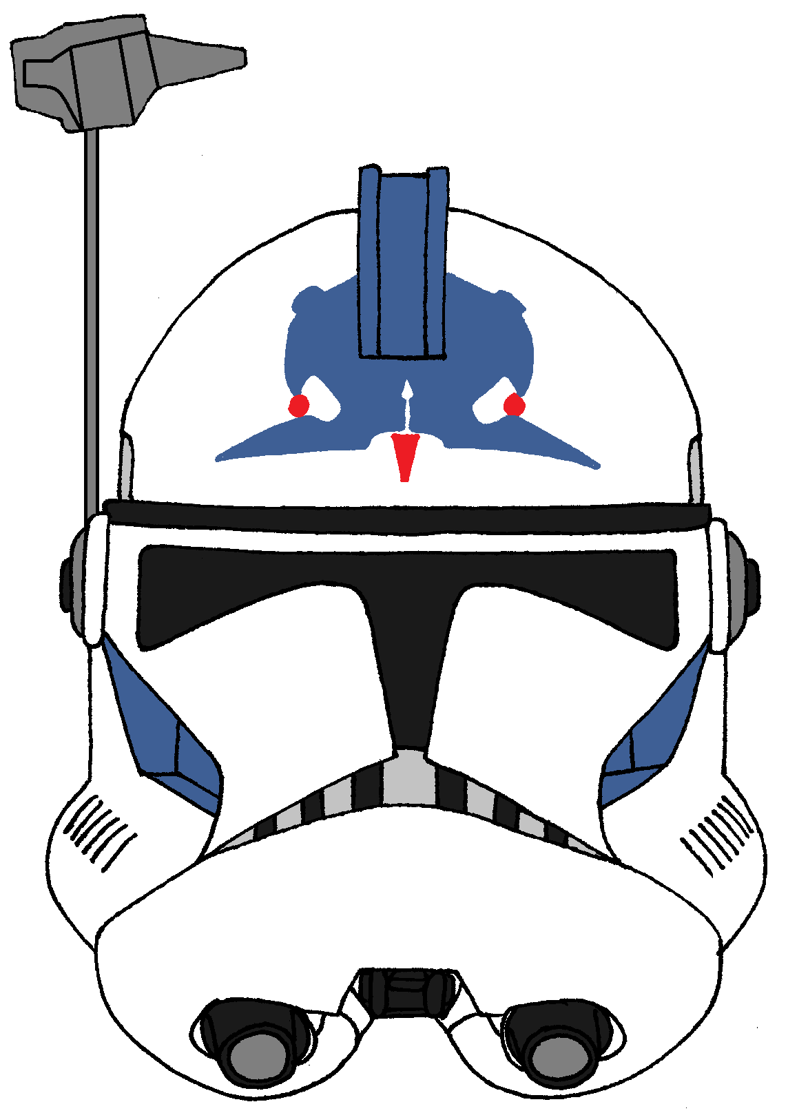 1144x1616 Arc Trooper Five's Helmet Drawing Ideas Star Wars Clone Wars