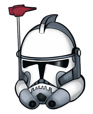 357x438 Drawing An Arc Trooper Helmet