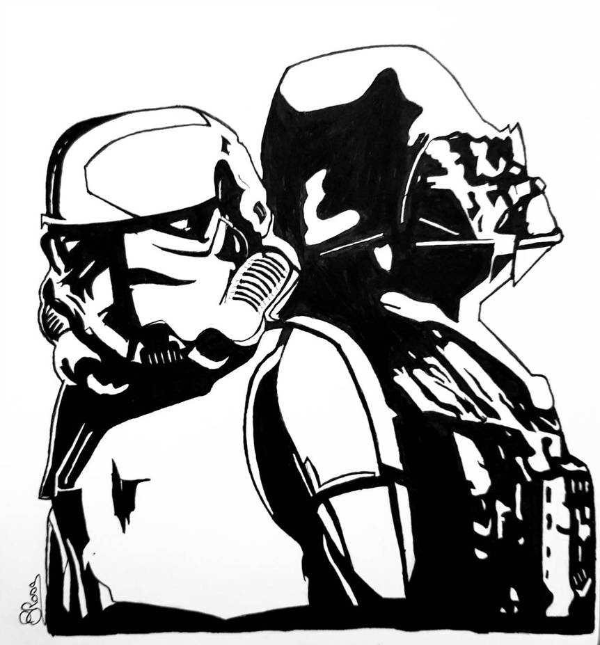 862x927 Darth Vader And Stormtrooper
