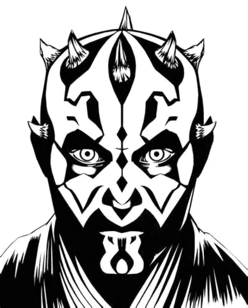 827x1024 fancy plush design star wars coloring pages darth maul