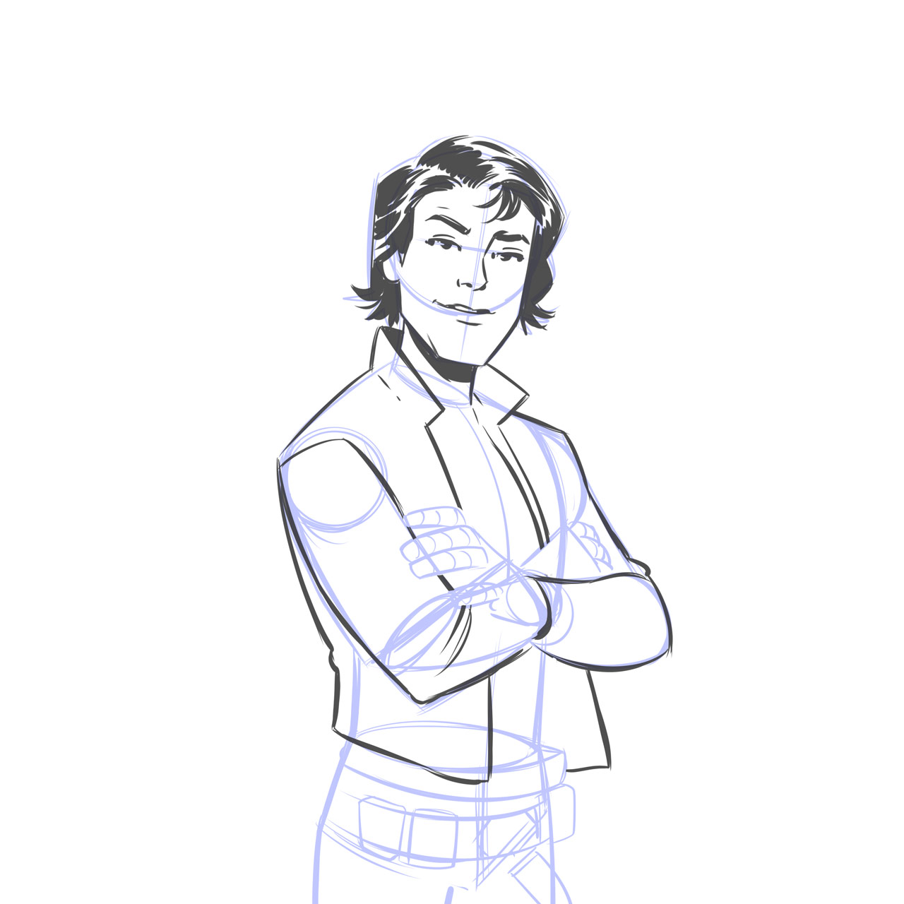 1280x1280 Elsa Charretier Teaches Us How To Draw Han Solo