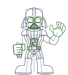260x286 How To Draw Darth Vader From Star Wars