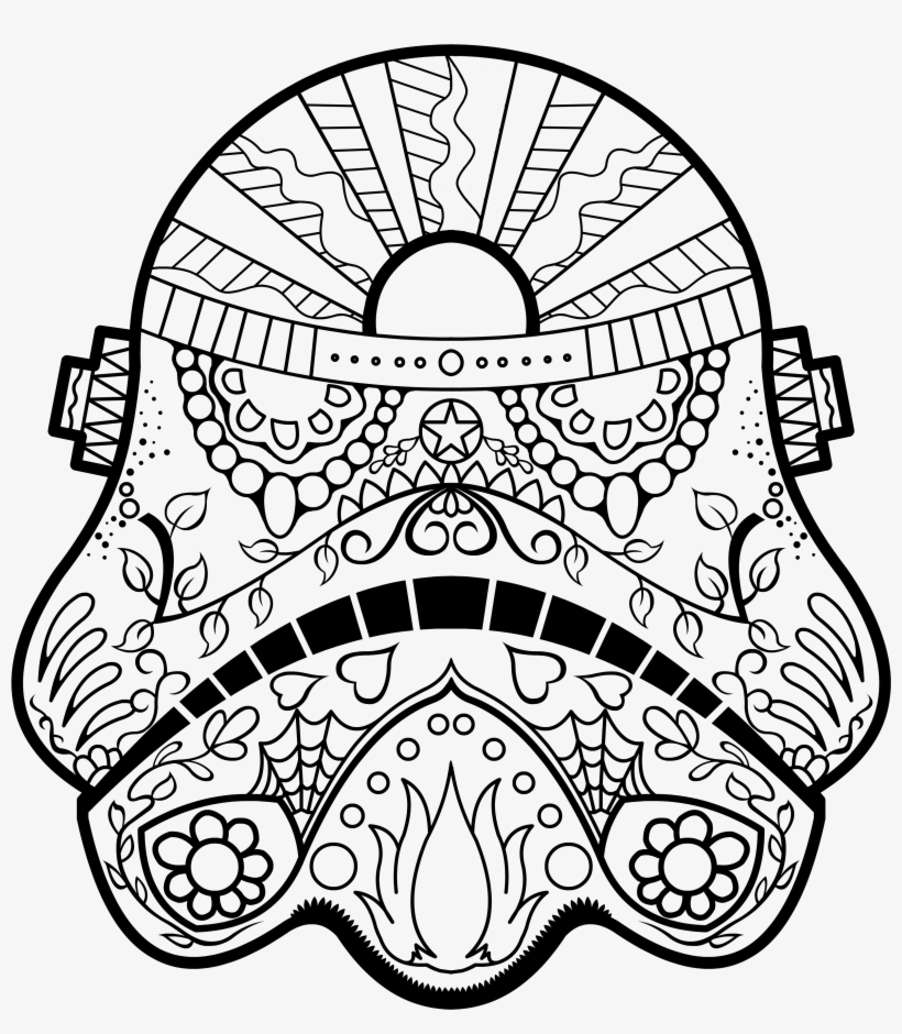 820x940 Star Wars Coloring Page