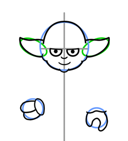 260x286 How To Draw Yoda From Star Wars