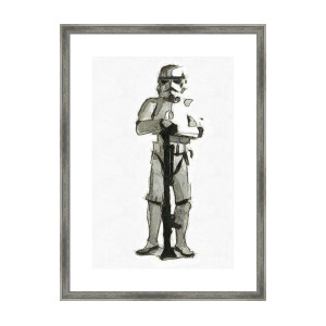 300x300 prada marfa sign pencil framed print