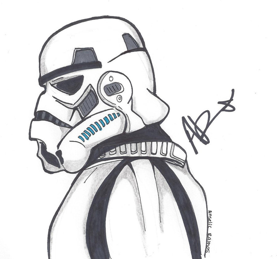 900x843 Stormtrooper Drawing Star Wars For Free Download