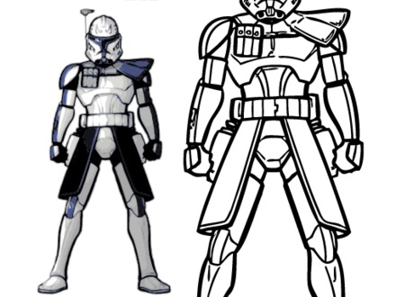 440x330 Clone Wars Coloring Pages, Free Printable Star Wars Coloring