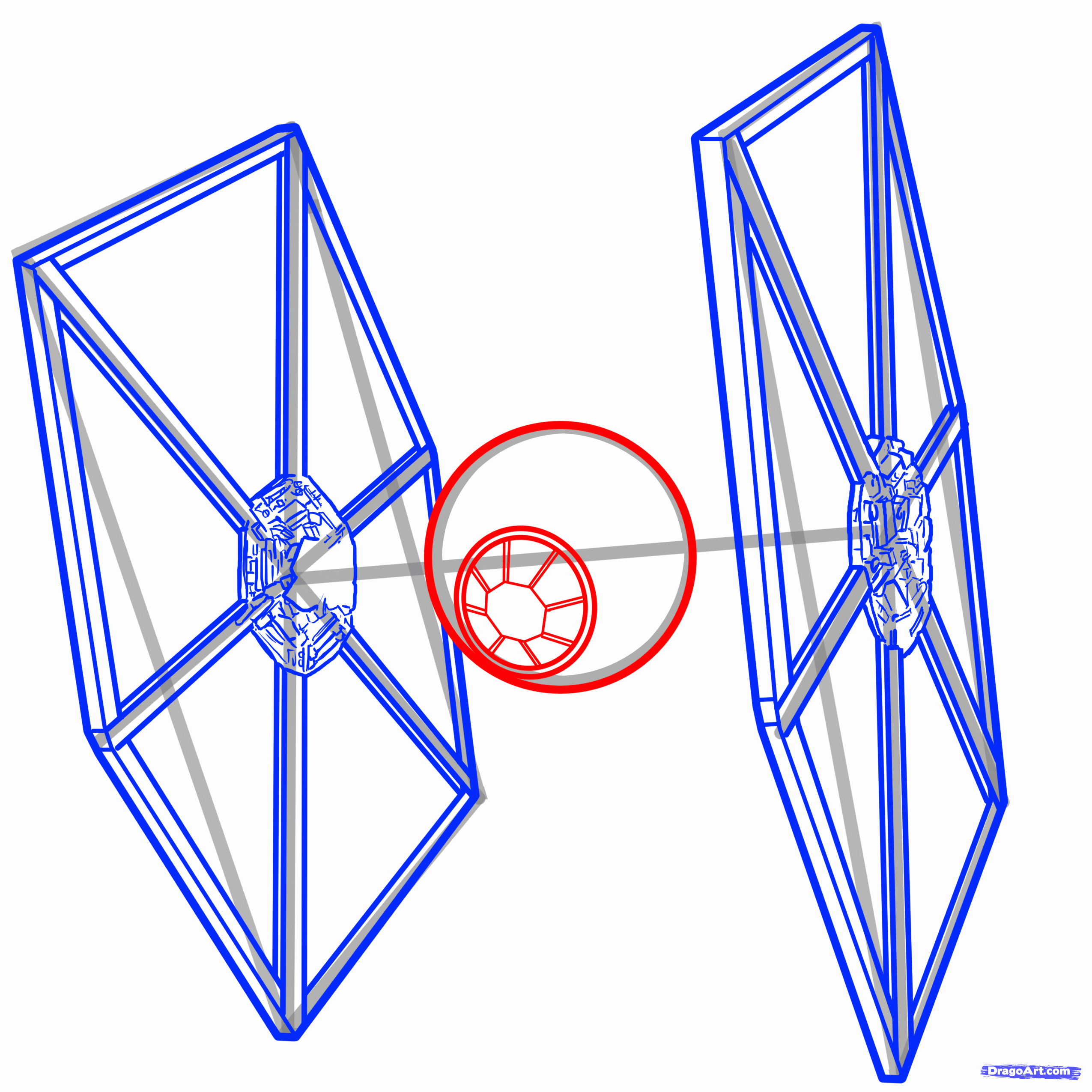 2550x2550 how to draw a tie fighter, tie fighter, star wars step star