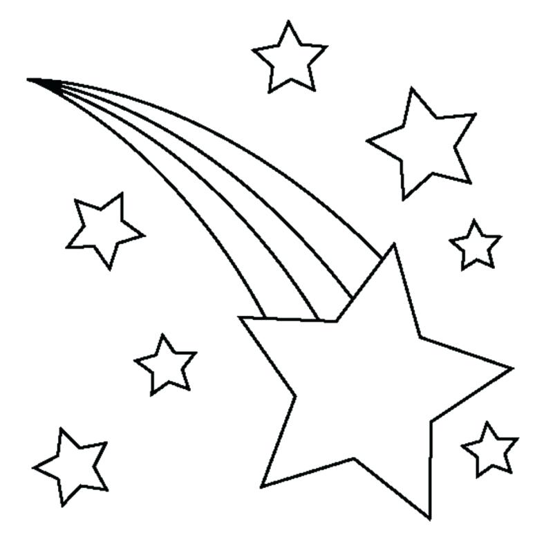 800x800 Printable Stars Coloring Pages Shooting Star Coloring Pages