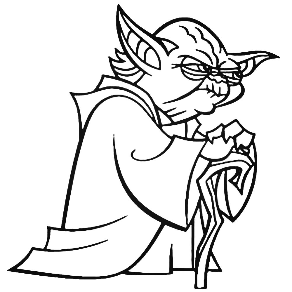 1000x1000 Star Wars Jedi Yoda Decal Sticker