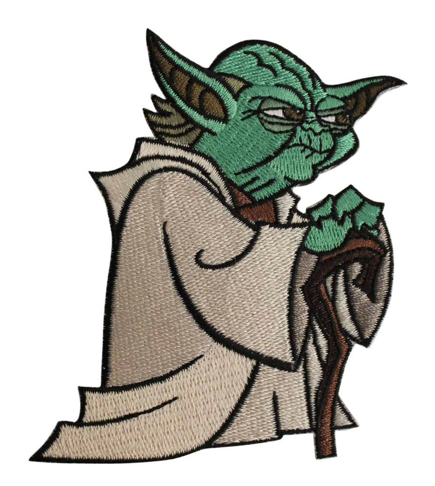 895x1000 Star Wars Yoda Embroidered Iron On Patch