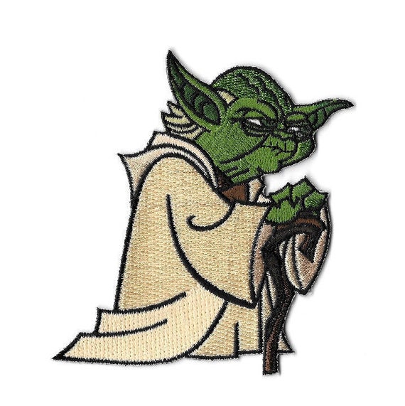 570x571 Star Wars Yoda Jedi Master Embroidered Iron On Applique Etsy